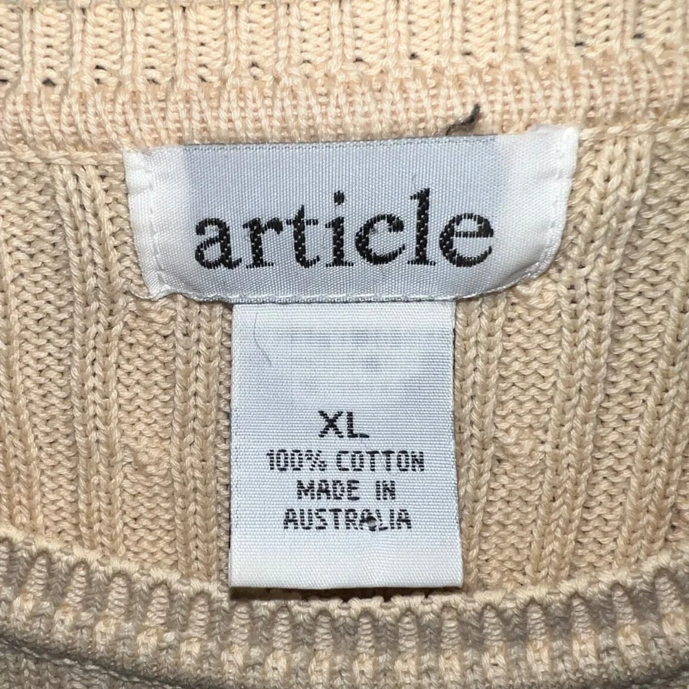 Beige Cable Knit Sweater - Picture 4 of 5